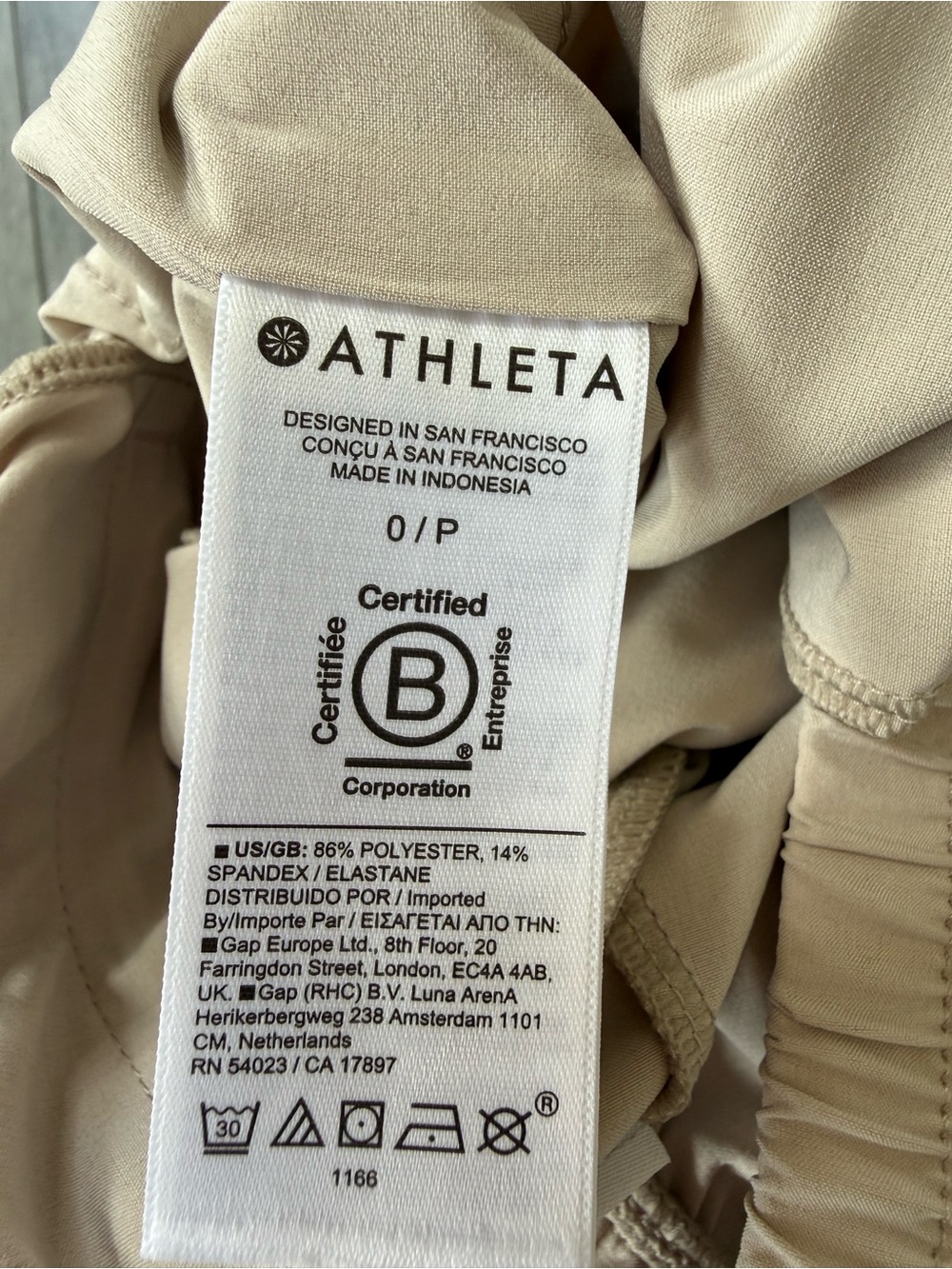 NWT Athleta Avenue Wide Leg Crop Pant 0P Petite Beige Travel Pants - Picture 10 of 12